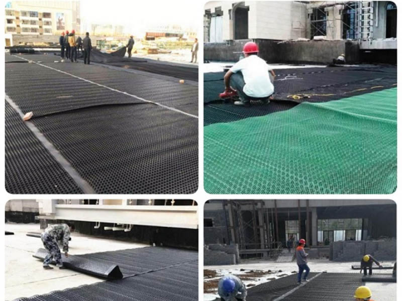 Milieuvriendelijke constructie, waterbergings- en drainagepanelen, kunststofplaten, HDPE-drainageplaten, extrusiemachine